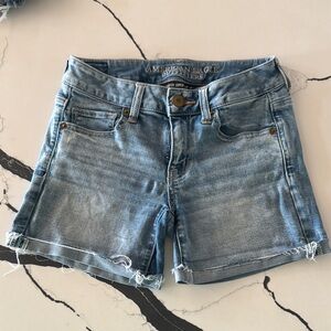 American Eagle Outfitters Light Blue Jean Shorts